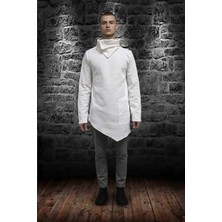 Black Steel BS-2025-016-ŞAL Yaka Asimetrik Kesim Sweatshirt