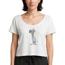 Z zepplin LED Zeppelin The Hermit Beyaz Kadın Tişört