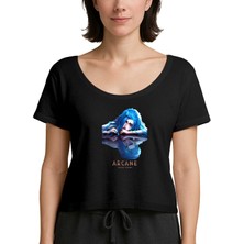 Zepplin Giyim Arcane Jinx Siyah Kadın Tişört