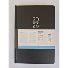 Gıpta 2026 Ajanda 100-ECK 14X20 Günlük Ajanda Siyah