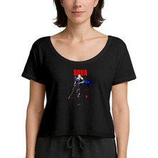 Zepplin Giyim Valorant Sova Siyah Kadın Tişört