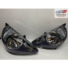 MATSUBA Honda Jazz 2002 - 2006 Ön Far Lambası Sağ - Sol Takım Manuel - Motorsuz (Içi Siyah Tip - Toplam 2 Far)