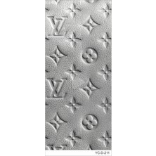 Pi Dekorasyon Araç Kapı Direk Kaplama Folyosu Vl Desenli (Sağ Sol Takım) (2 Adet) - 22X50 cm