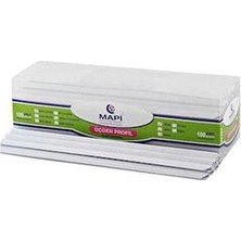 Mapi Profil Sırtlık Plastik Orta Üçgen 8 mm Beyaz 214 08 00 (100 Lü Paket)