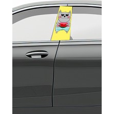 Pi Dekorasyon Araç Kapı Direk Kaplama Folyosu Desenli (Sağ Sol Takım) (2 Adet) - 22X50 cm