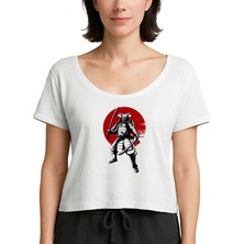 Z zepplin Samurai Infoescola Beyaz Kadın Tişört