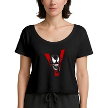 Z zepplin Venom V Siyah Kadın Tişört