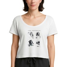 Z zepplin LED Zeppelin The Complete Beyaz Kadın Tişört
