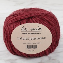 La Mia Natural Jute Twine 100 gr Bordo Jüt Ip - L211 - 34105