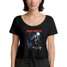 Z zepplin Iron Maiden Benjamin Siyah Kadın Tişört