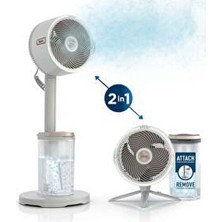 Shark Flexbreeze Promist Taşınabilir Buharlı Fan – Iç ve Dış Mekan Uyumlu, Beyaz