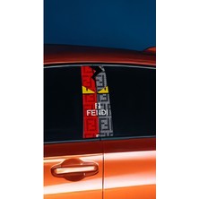 Pi Dekorasyon Desenli Araç Kapı Direk Folyosu