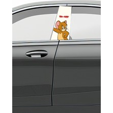 Pi Dekorasyon Araç Kapı Direk Kaplama Folyosu Desenli (Sağ Sol Takım) (2 Adet) - 22X50 cm