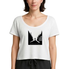 Zepplin Giyim The Long Dark Beyaz Kadın Tişört