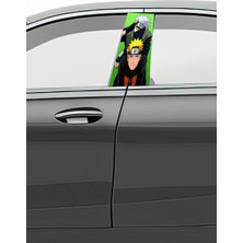 Pi Dekorasyon Araç Kapı Direk Kaplama Folyosu Desenli (Sağ Sol Takım) (2 Adet) - 22X50 cm