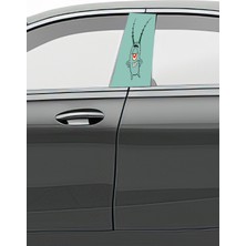 Pi Dekorasyon Araç Kapı Direk Kaplama Folyosu Desenli (Sağ Sol Takım) (2 Adet) - 22X50 cm