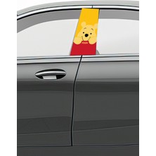 Pi Dekorasyon Araç Kapı Direk Kaplama Folyosu Desenli (Sağ Sol Takım) (2 Adet) - 22X50 cm