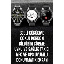 Ceylan Adam Akıllı Saat Titreşimli Pusula Nabız ve Tansiyon Ölçer Nfc Uyumlu