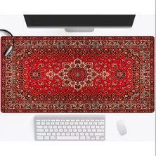 Sge Teknoloji 90X40 cm Kırmızı Halı Görseli Kaydırmaz Taban Speed Yüzey Oyuncu Mouse Pad Gaming