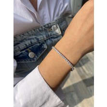 3 mm Gümüş Suyolu Bileklik