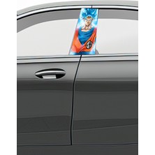 Pi Dekorasyon Araç Kapı Direk Kaplama Folyosu Desenli (Sağ Sol Takım) (2 Adet) - 22X50 cm