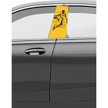 Pi Dekorasyon Araç Kapı Direk Kaplama Folyosu Desenli  Sağ Sol Takım 2 Adet  22X50 cm