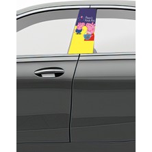 Pi Dekorasyon Araç Kapı Direk Kaplama Folyosu Desenli (Sağ Sol Takım) (2 Adet) - 22X50 cm