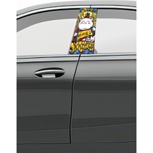 Pi Dekorasyon Araç Kapı Direk Kaplama Folyosu Desenli (Sağ Sol Takım) (2 Adet) - 22X50 cm