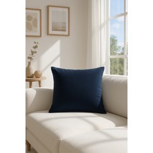 Premier Home Kadife Kırlent Kılıfı Lacivert V1 50X50