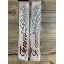 Funi Parti Malzemeleri Bride Team Kuşak 2li Pembe