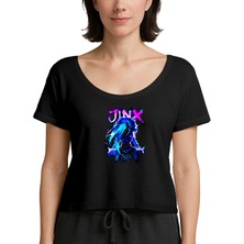 Zepplin Giyim Jinx Siyah Kadın Tişört