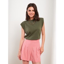 Lc Waikiki Yeni Sezon Kadın Yüksek Bel Düz Şort