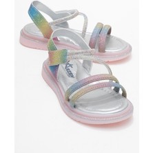 Ccway 4 Biyeli Taşlı Çocuk Sandalet Multi