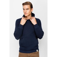 İGS Erkek Lacivert  Kapşonlu Sweatshirt