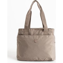 Ccway Şık ve Modern Büyük Boy - Bol Bölmeli Kadın El ve Omuz Çantası Spor , Günlük ve Seyahata Uygun Vizon