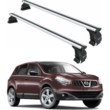 Auto Paw Nissan Qashqai J10 (2006-2013) Tavan Portbagaj Taşıyıcı Ara Atkısı, Toros Pro 4, Gri
