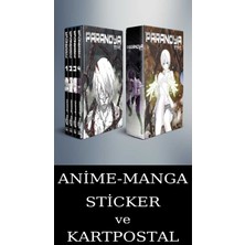 Marmara Çizgi Paranoya 1-2-3-4 (Kutulu) Manga Seti (4 Kitap) / Anime-Manga Sticker ve Kartpostal Hediye