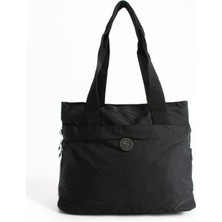 Ccway Şık ve Modern Büyük Boy - Bol Bölmeli Kadın El ve Omuz Çantası Spor , Günlük ve Seyahata Uygun Siyah