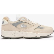 Lacoste Sport Storm 96 Lo Vintage Leather Mens Sneaker Hakiki Deri Erkek Günlük Spor Ayakkabı Krem
