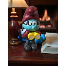 Peyo Vintage Dürbünlü Şirin Orijinal Figür Oyuncak & 9 cm