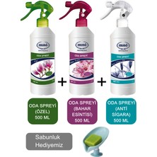 Ersağ Oda Spreyi (Özel, Anti Sigara ve Bahar Esintisi ) 500 ml  - Sabunluk Hediyemiz  1356-10