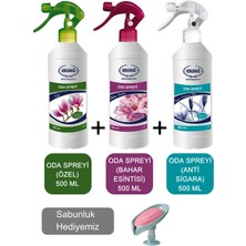 Ersağ Oda Spreyi (Özel, Anti Sigara ve Bahar Esintisi ) 500 ml  - Sabunluk Hediyemiz  1356-12