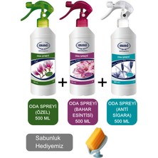 Ersağ Oda Spreyi (Özel, Anti Sigara ve Bahar Esintisi ) 500 ml  - Sabunluk Hediyemiz  1356-09