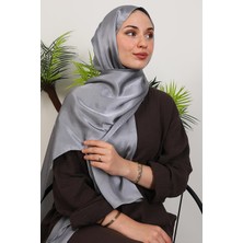 Giza Store Inci Saten Şal Açık Gri