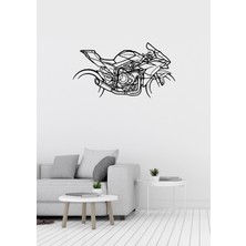 Mazemac Kawasaki Ninja H2R Motosiklet Desenli Dekoratif Metal Duvar Süsü