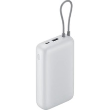 Xiaomi Power Bank 20000MAH Integrated Cable) Gl Dark Gray Hızlı Şarj Teknolojisi ile 20.000 mAh Kapasite 22.5W Çıkış Gücü