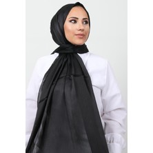 Giza Store Inci Saten Şal Siyah