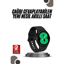 Ceylan Adam Akıllı Saat Bluetooth Bağlantılı Yuvarlak Ekran Plastik Kordonlu