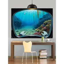 Artmeg Deniz Altını Keşif Dekoratif Kanvas - Mdf Ahşap Tablo