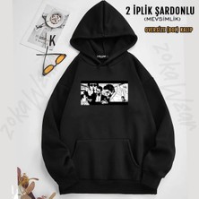 Fight Club (Tyler Durden) V5 Baskılı Kapüşonlu Sweatshirt (2 Iplik)